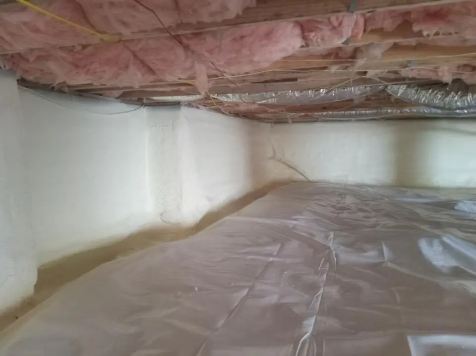 Crawl space encapsulation with closed-cell spray foam for Attic Insulation in Sturgis